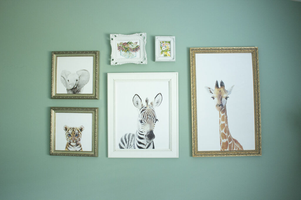 Jungle Themed Baby Nursery Jungle Animal Wall Collage