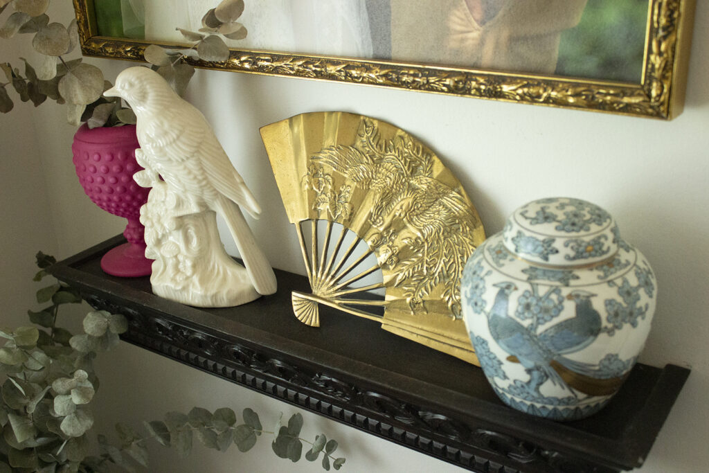 Vintage Brass Asian Fan