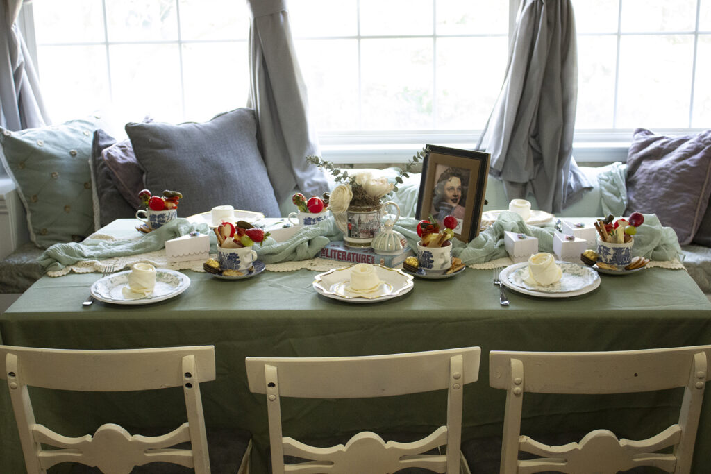 tea party bridal shower tablescape