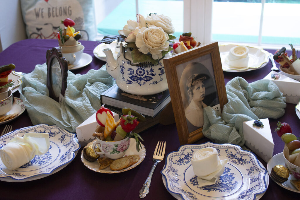 tea party bridal shower tablescape