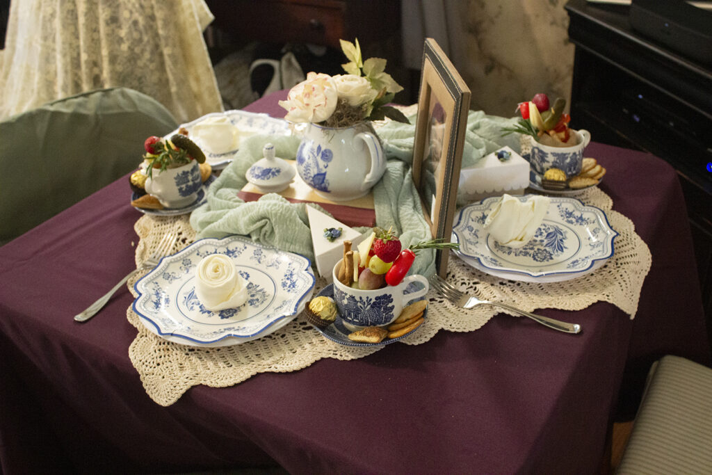 tea party bridal shower tablescape