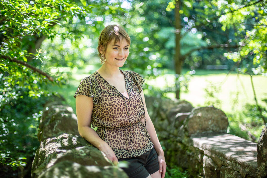 woman with pixie cut