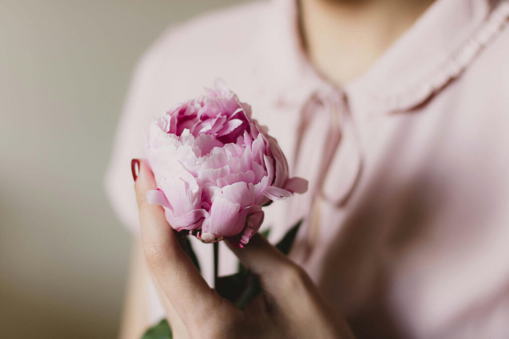 How to Forgive Yourself: Woman with Flower