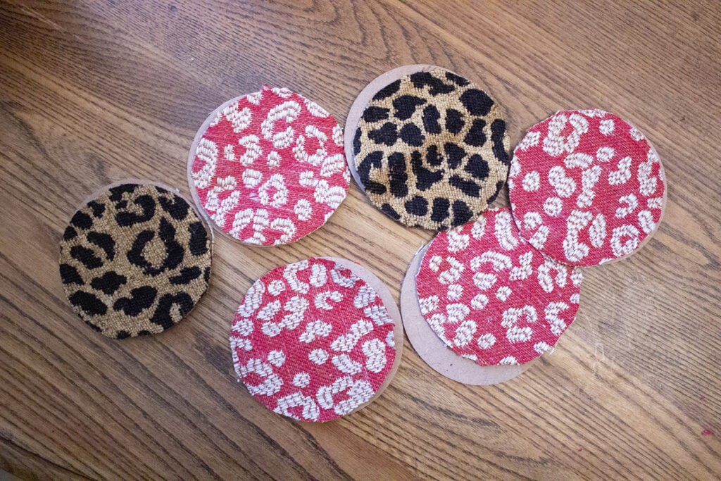 Fabric circles cut to size