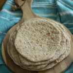 Stack of flour tortillas