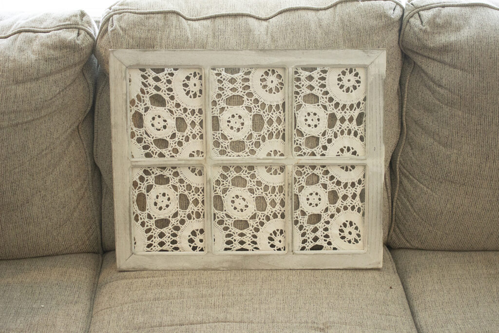 Doily Crafts: DIY Doily Windowpane