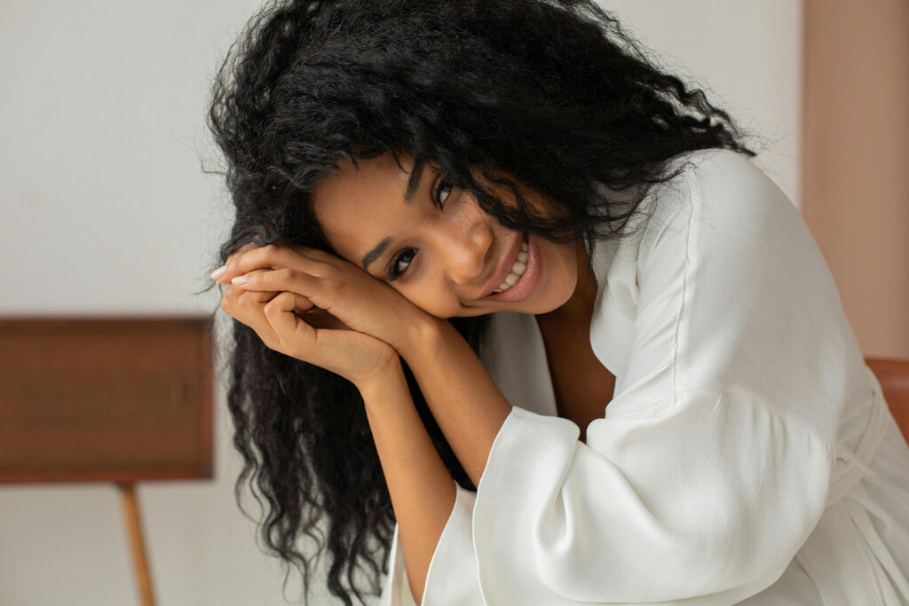 How to Feel Good About Your Body: Smiling Woman