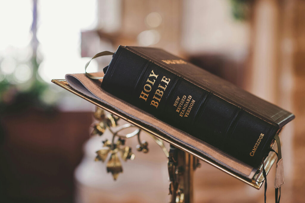 How to Gain Wisdom: Black Bible on Podium