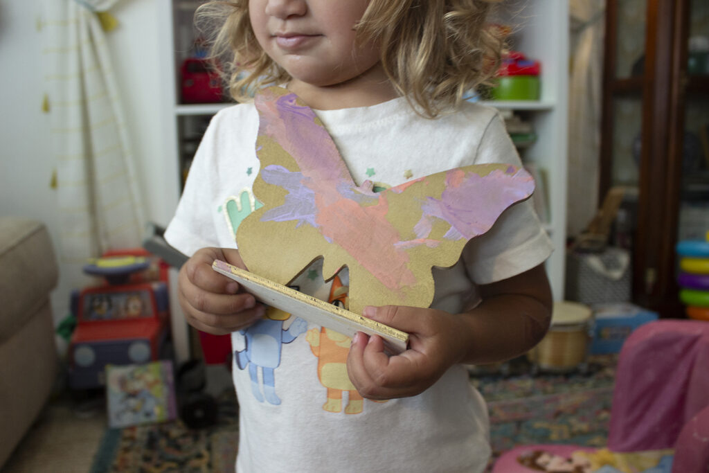 Craft for Toddlers: Painted Wooden Butterfly