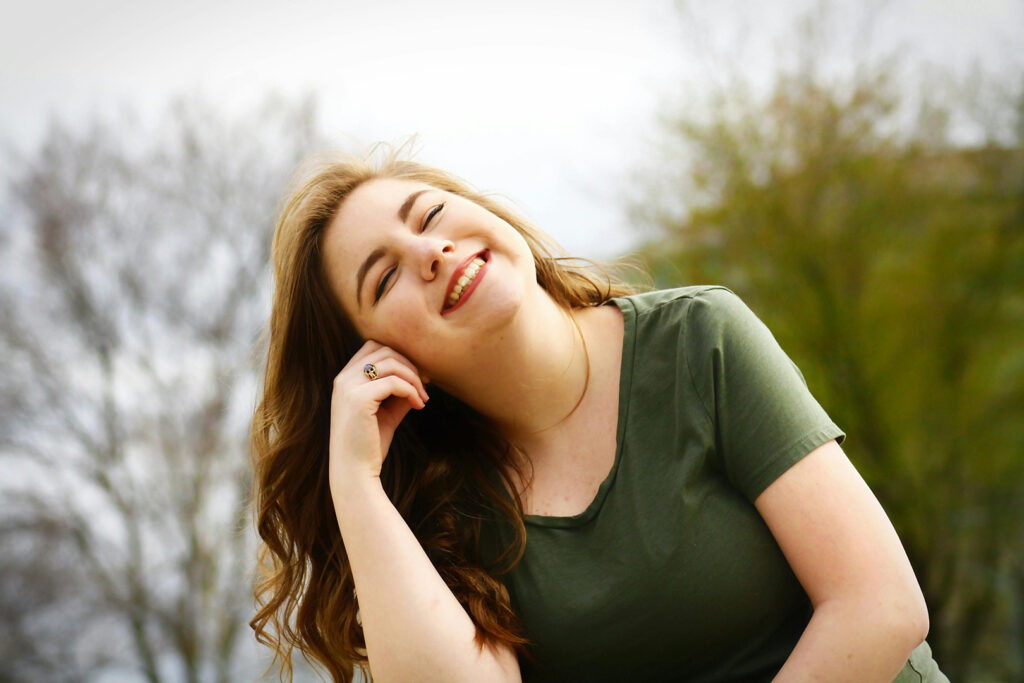 Freedom from Anxiety: Woman Smiling